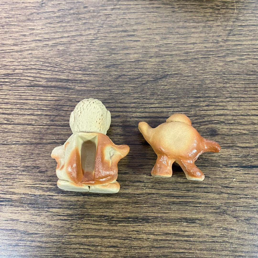 水曜どうでしょう　ミニ備前焼　「藤やん　onちゃん　セット」