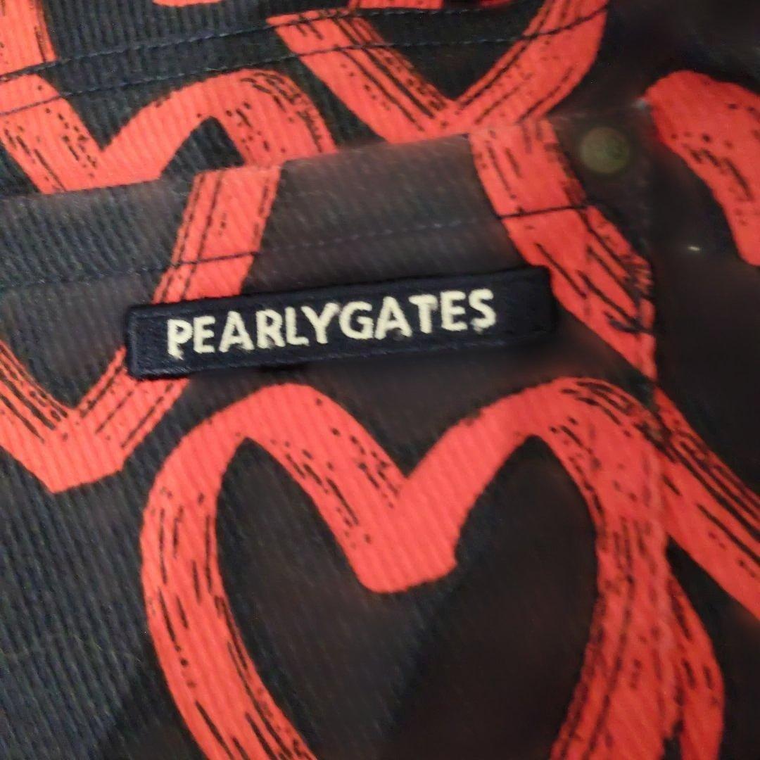 PEARLY GATES ハート柄スカート ネイビー/レッド 0