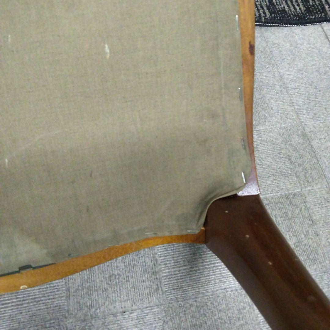 ☆期間限定！【豪華革張りレトロ チェアA現状品】
