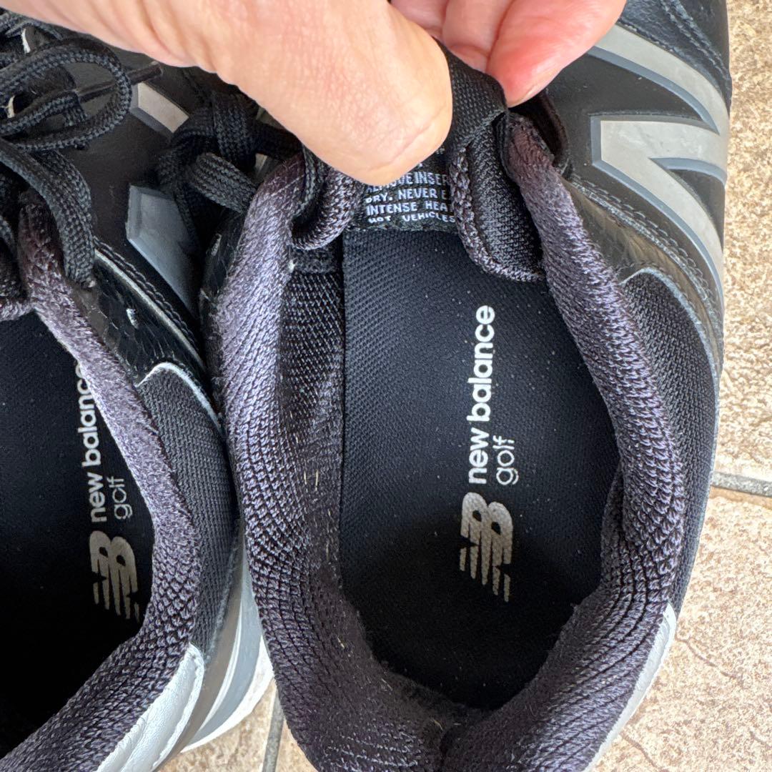 New Balance 574 ブラック ゴルフシューズ