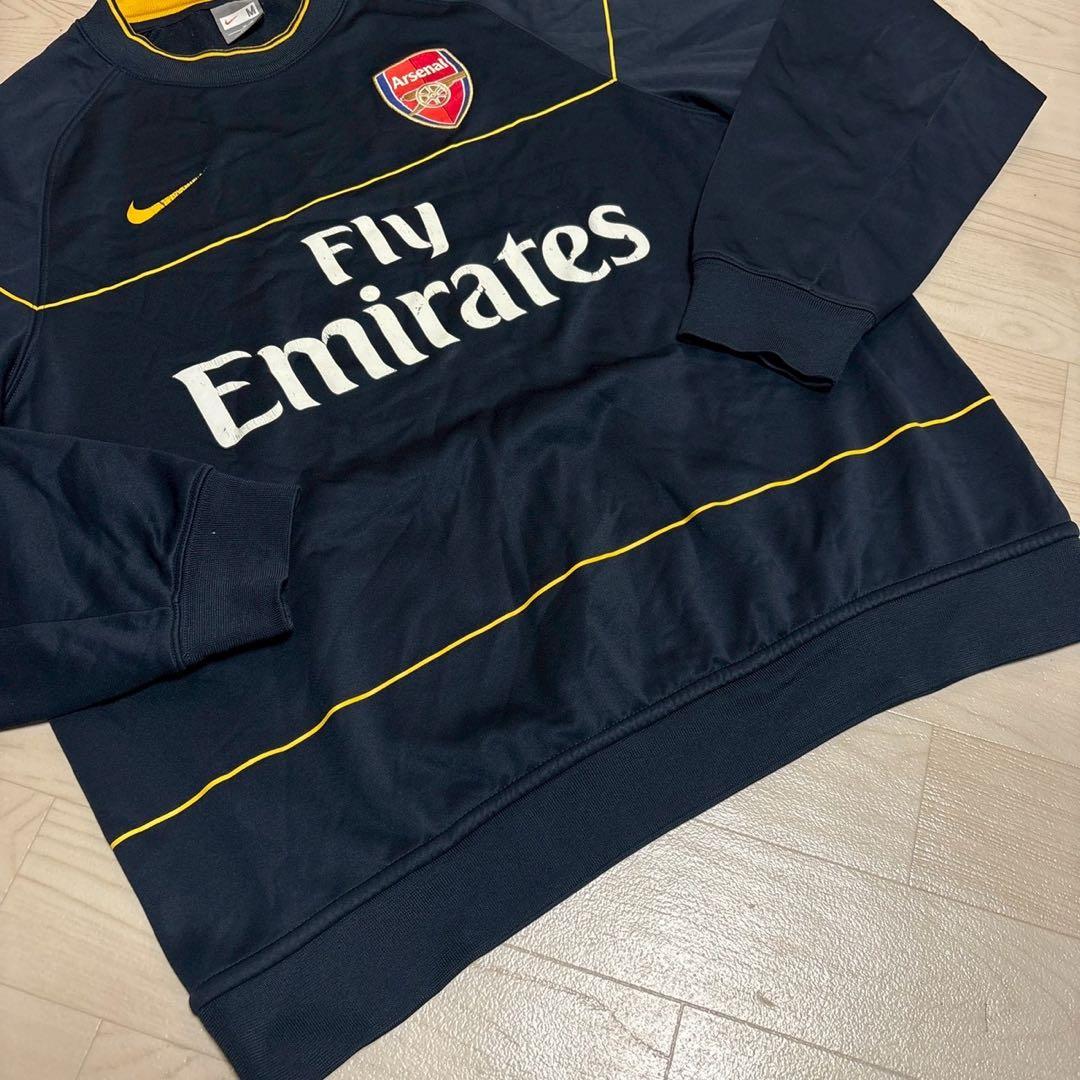 00sアーセナルトレーニングスウェットネイビー　Mサイズ　NIKE　古着