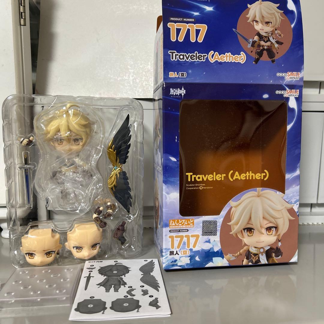 原神　ねんどろいど　旅人　空　蛍