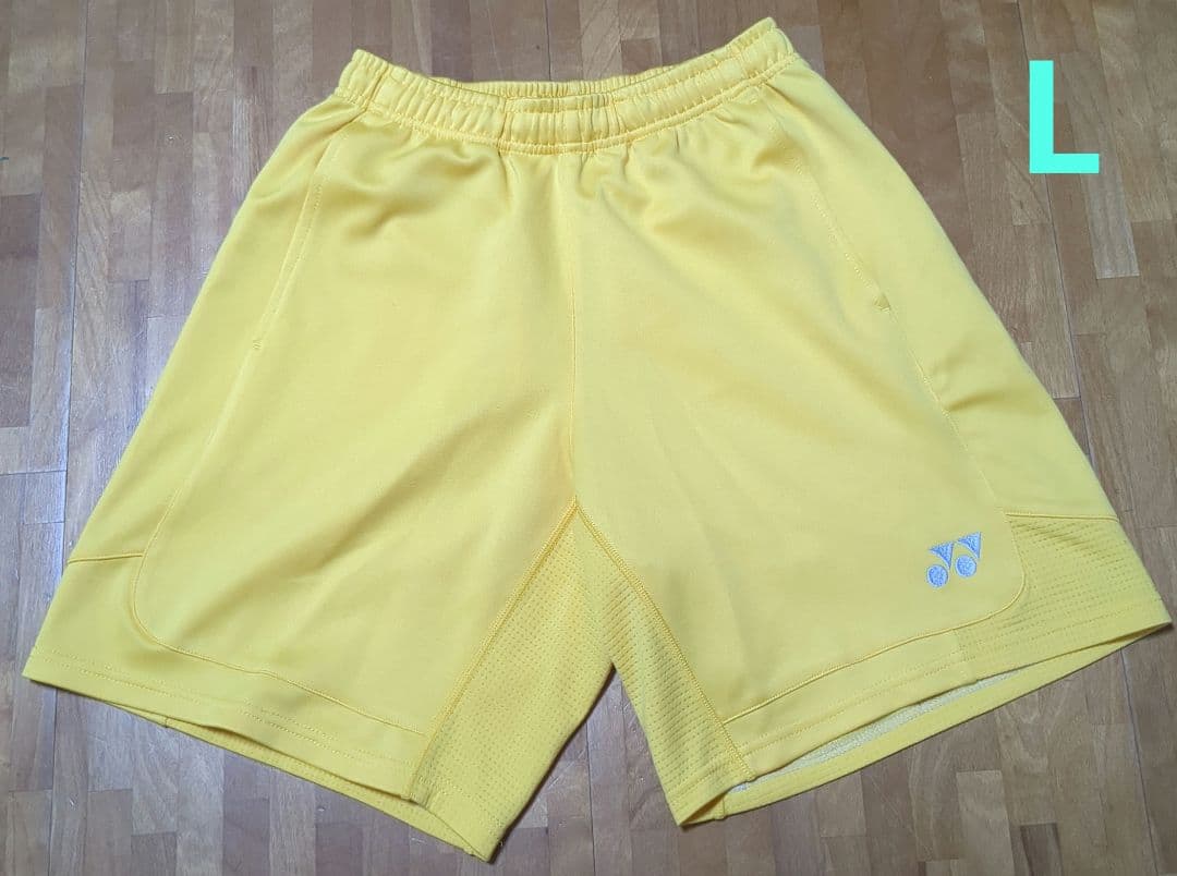 YONEX イエロー バドミントンパンツ Lサイズ