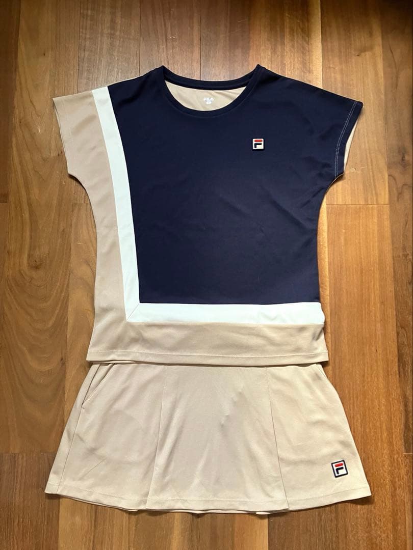 FILA セットアップ ゲームシャツ スコート　テニスウエア Lサイズ