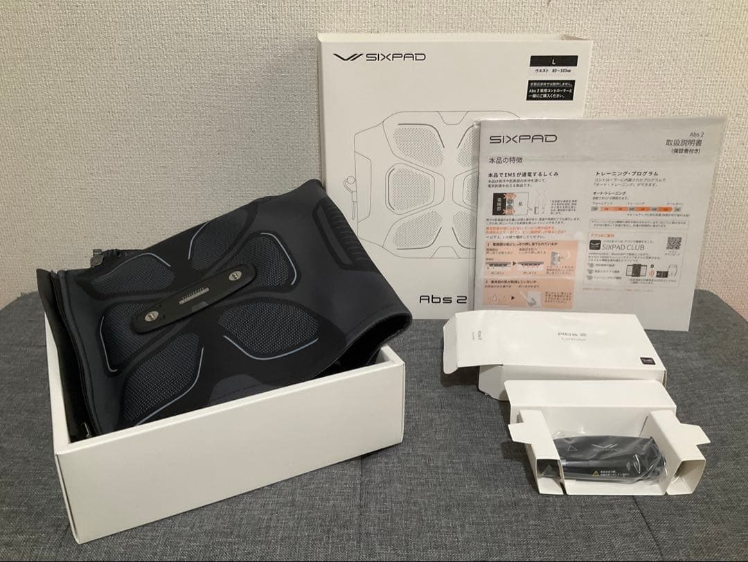 【 Lサイズ 】新モデル SIXPAD Abs 2＋コントローラーセット