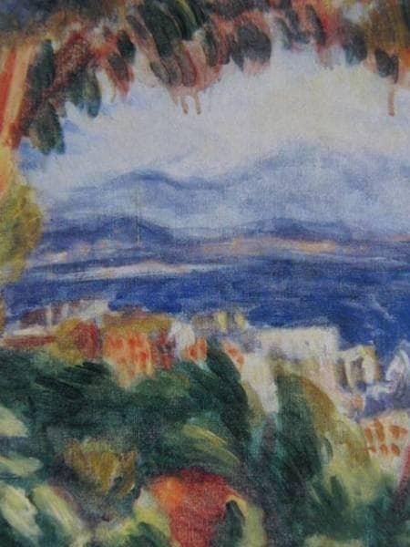 梅原龍三郎、ナポリよりソレントを望む、希少画集画、新品額装付