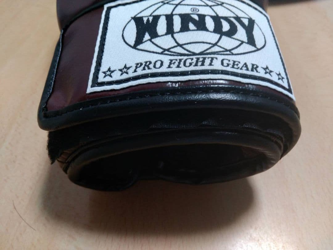 本革製WINDYボクシンググローブ 10oz マロン栗色 キックボクシング NP