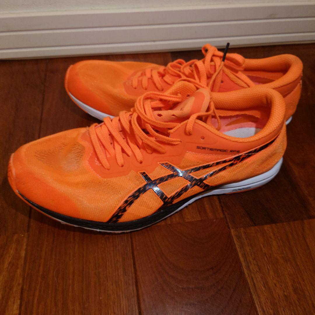 ASICS オレンジ スパイクシューズ 26.0cm