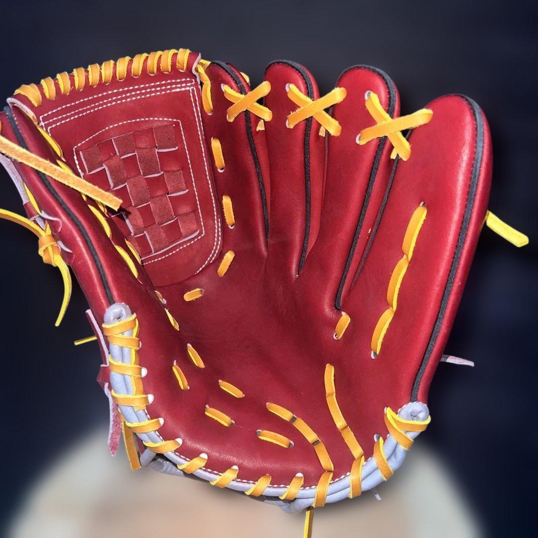 まるしんスポーツ　まるしんグローブ　ワインレッドレザー 硬式野球グローブ