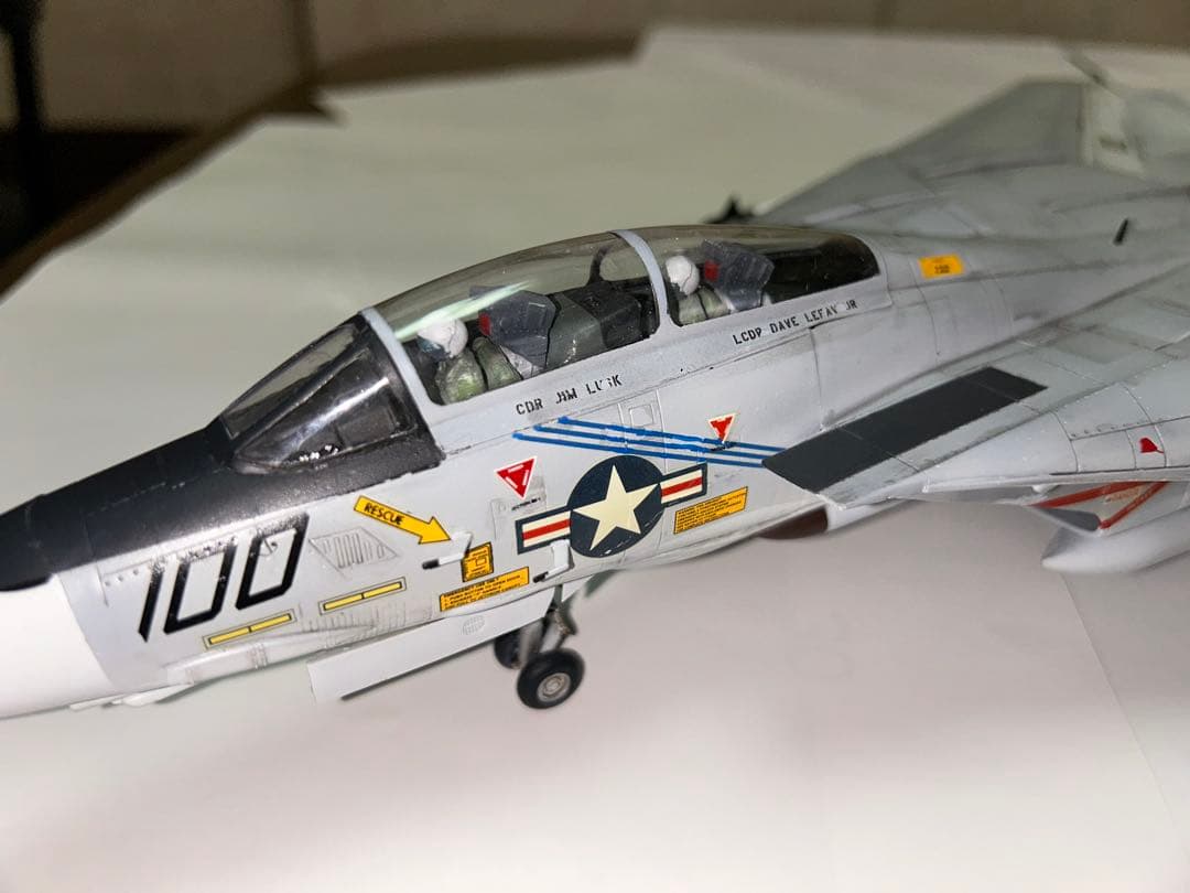 １／48 アメリカ海軍　Ｆ１４　トムキャット　戦闘機　プラモデル　完成品
