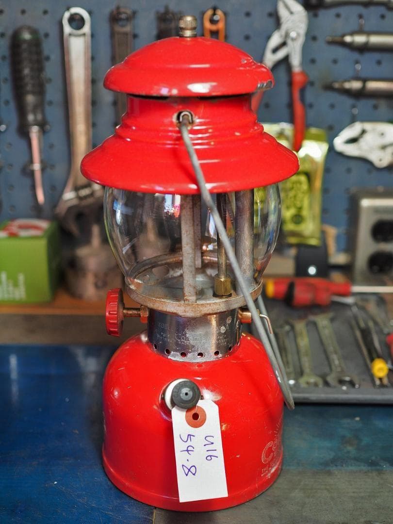 陶器バーナー1954年8月 コールマン 200A ランタンイエローボーダーu16
