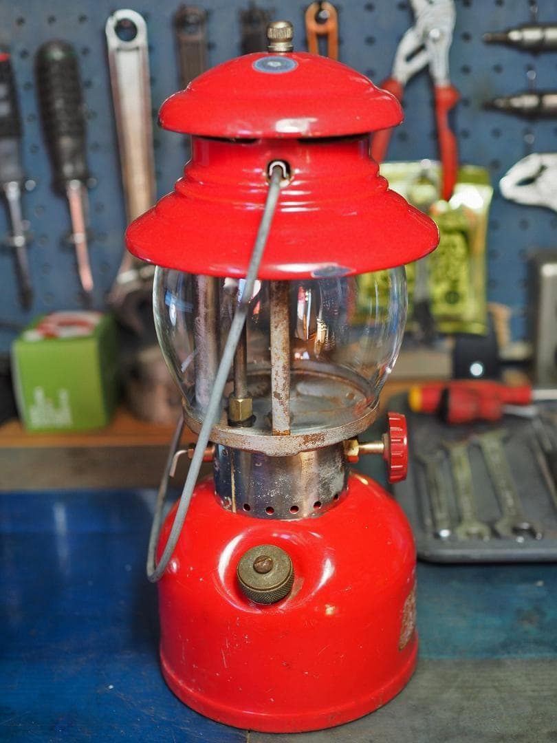 陶器バーナー1954年8月 コールマン 200A ランタンイエローボーダーu16