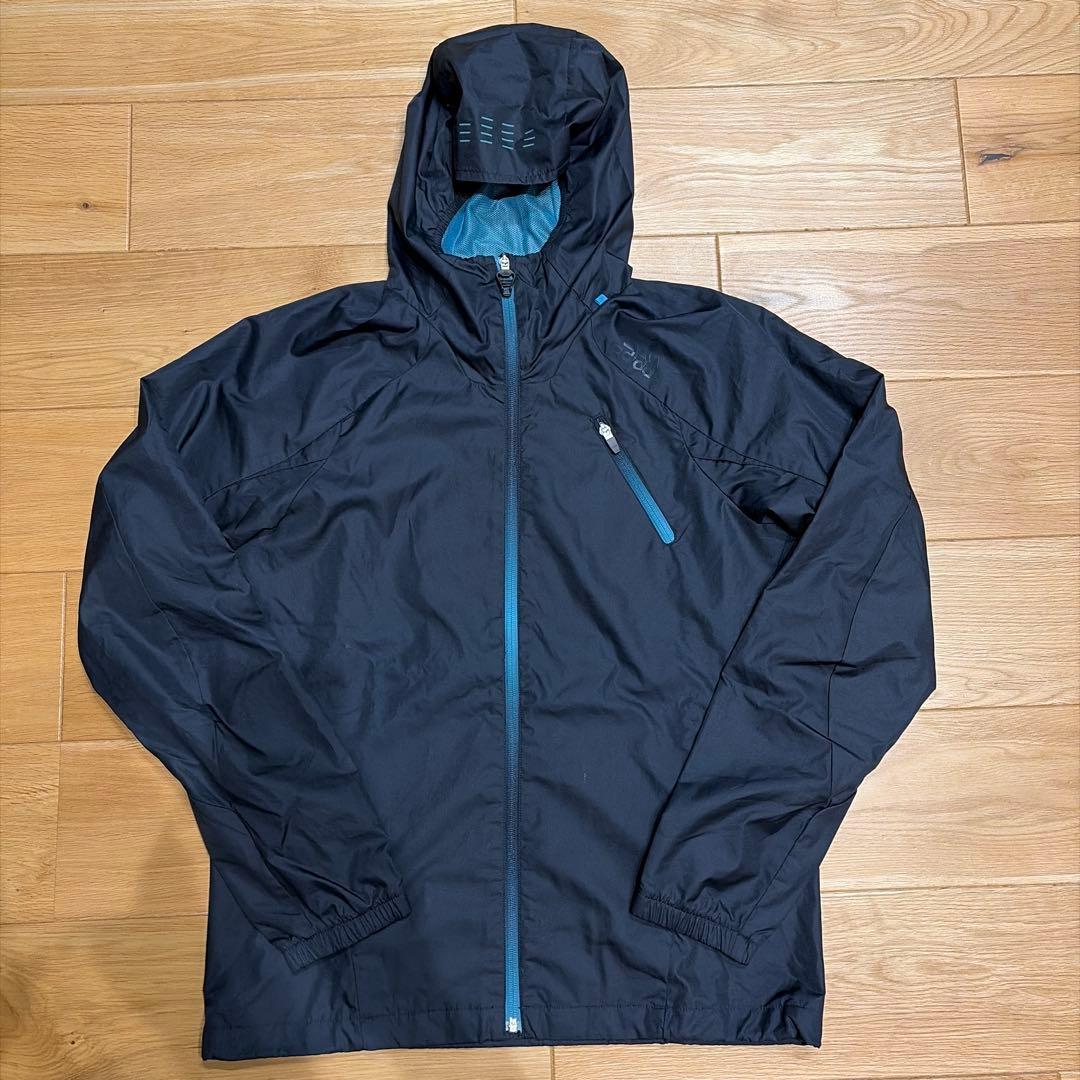 adidas フード付きランニングウェア上下セット ネイビー