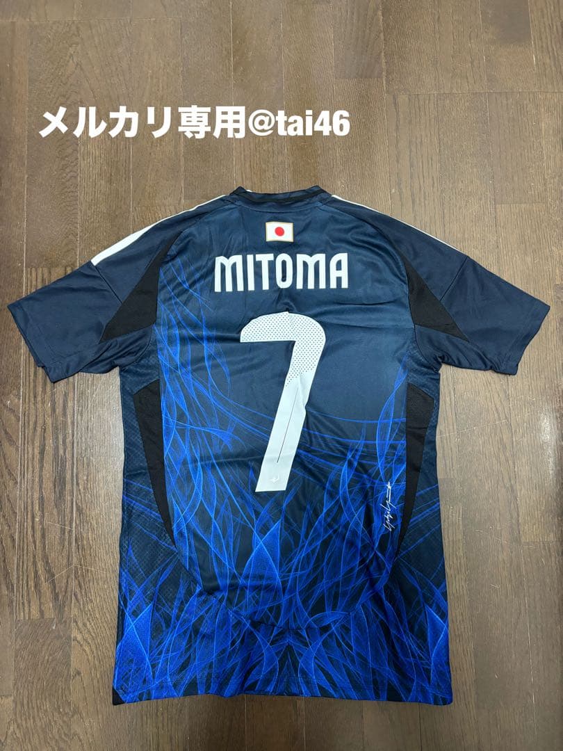 【現品のみ】 Y-3 日本代表三苫薫選手サイン入りレプリカTシャツ　S