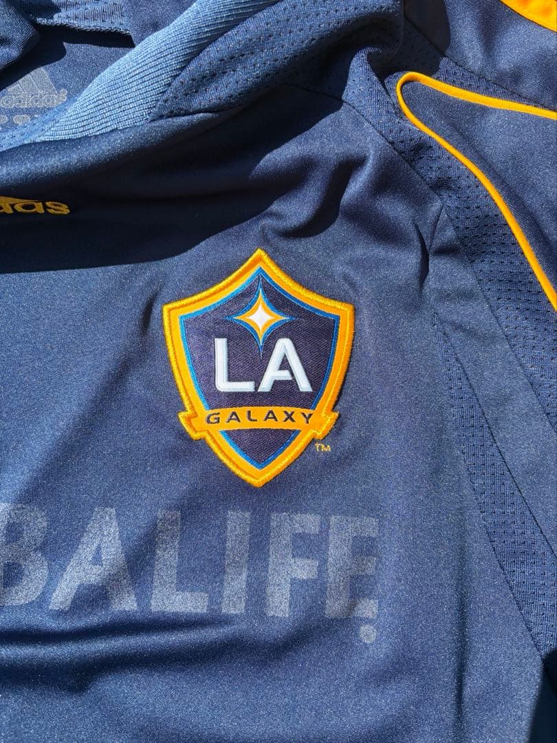 adidas LA Galaxy ネイビー長袖シャツ ゲームシャツ
