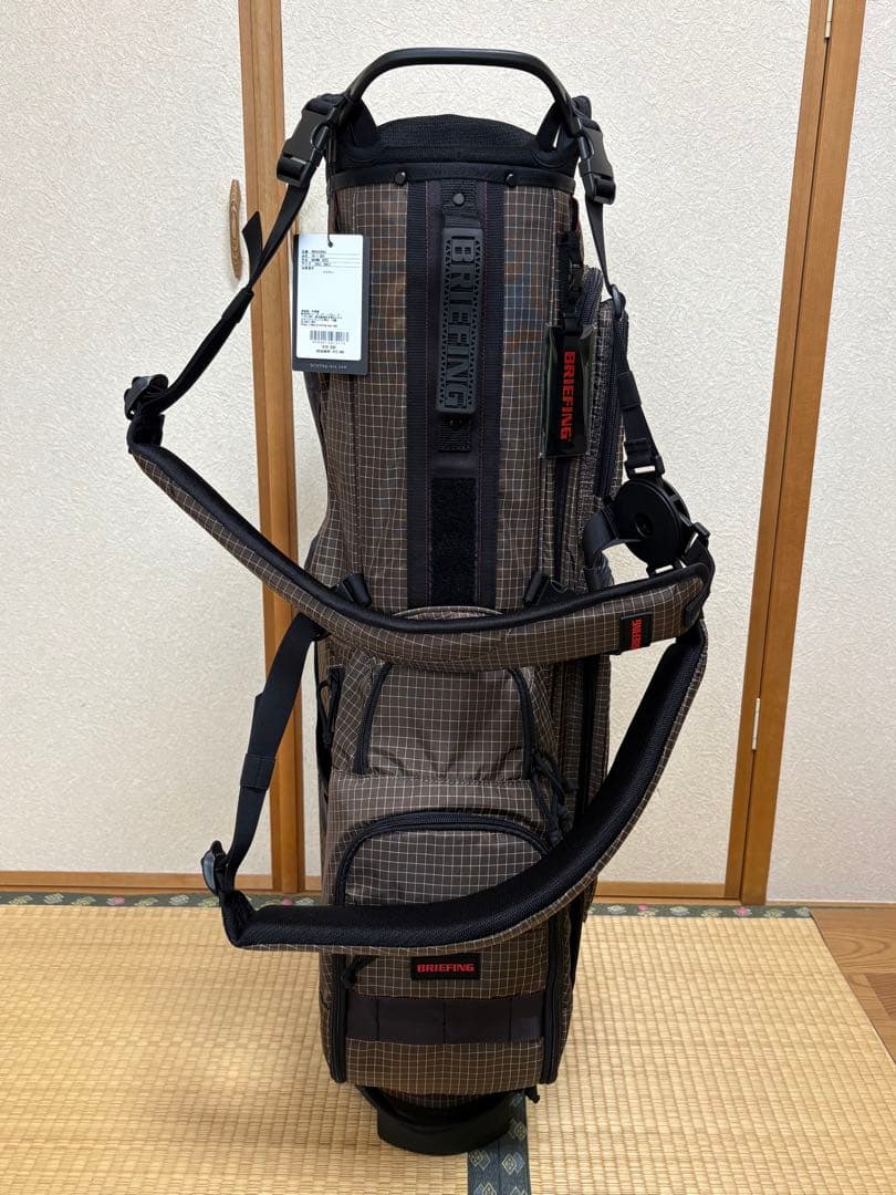 未使用)ブリーフィング キャディバッグ CR-7 ブラウン 定価79,200円