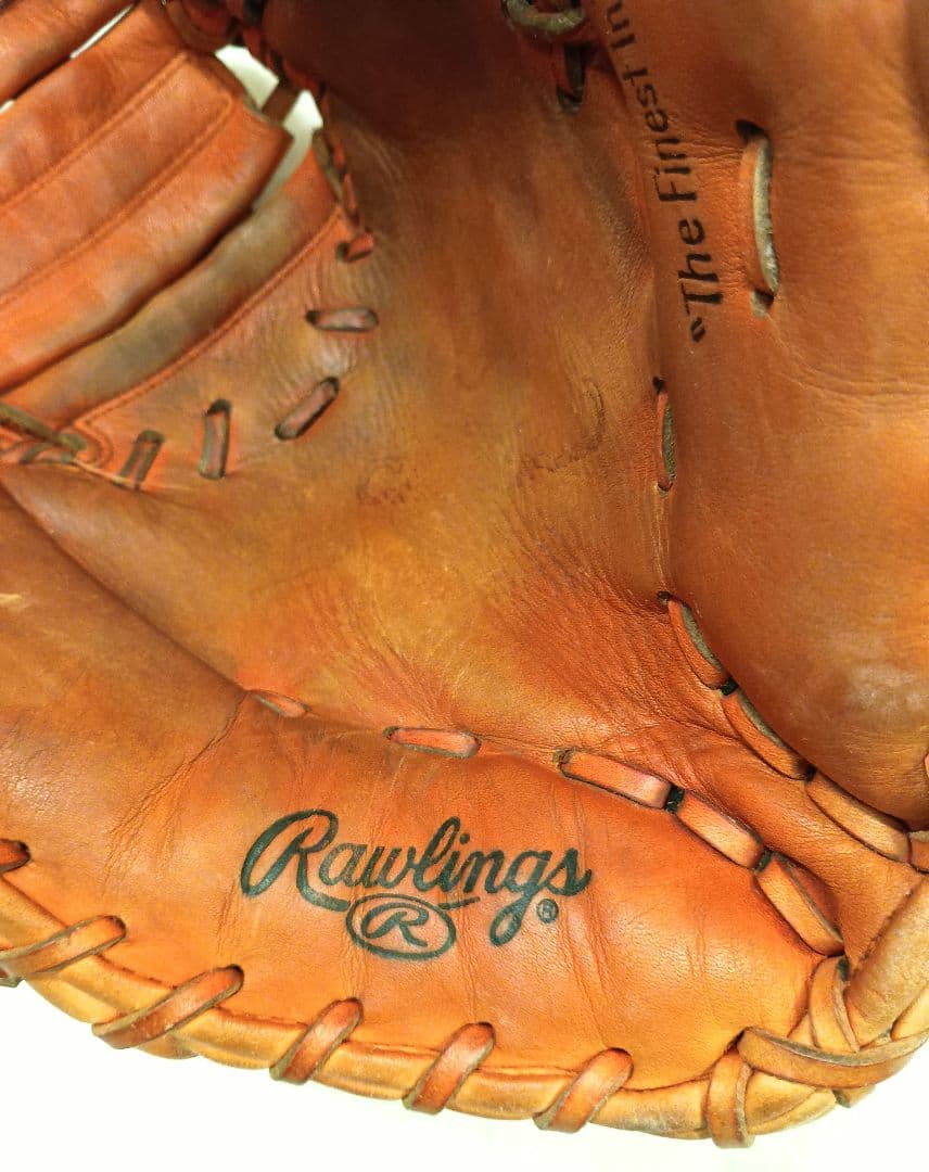 【大人用軟式ファーストミット】Rawlings 　オレンジ　即使用可能