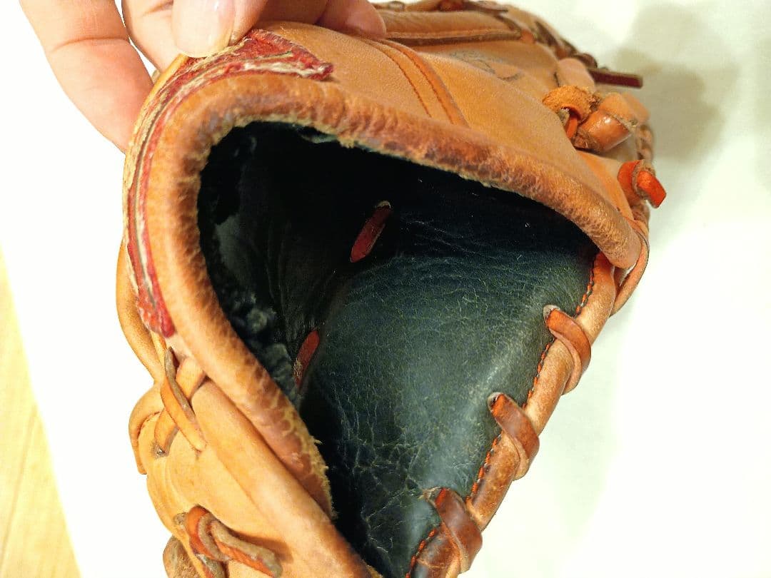 【大人用軟式ファーストミット】Rawlings 　オレンジ　即使用可能