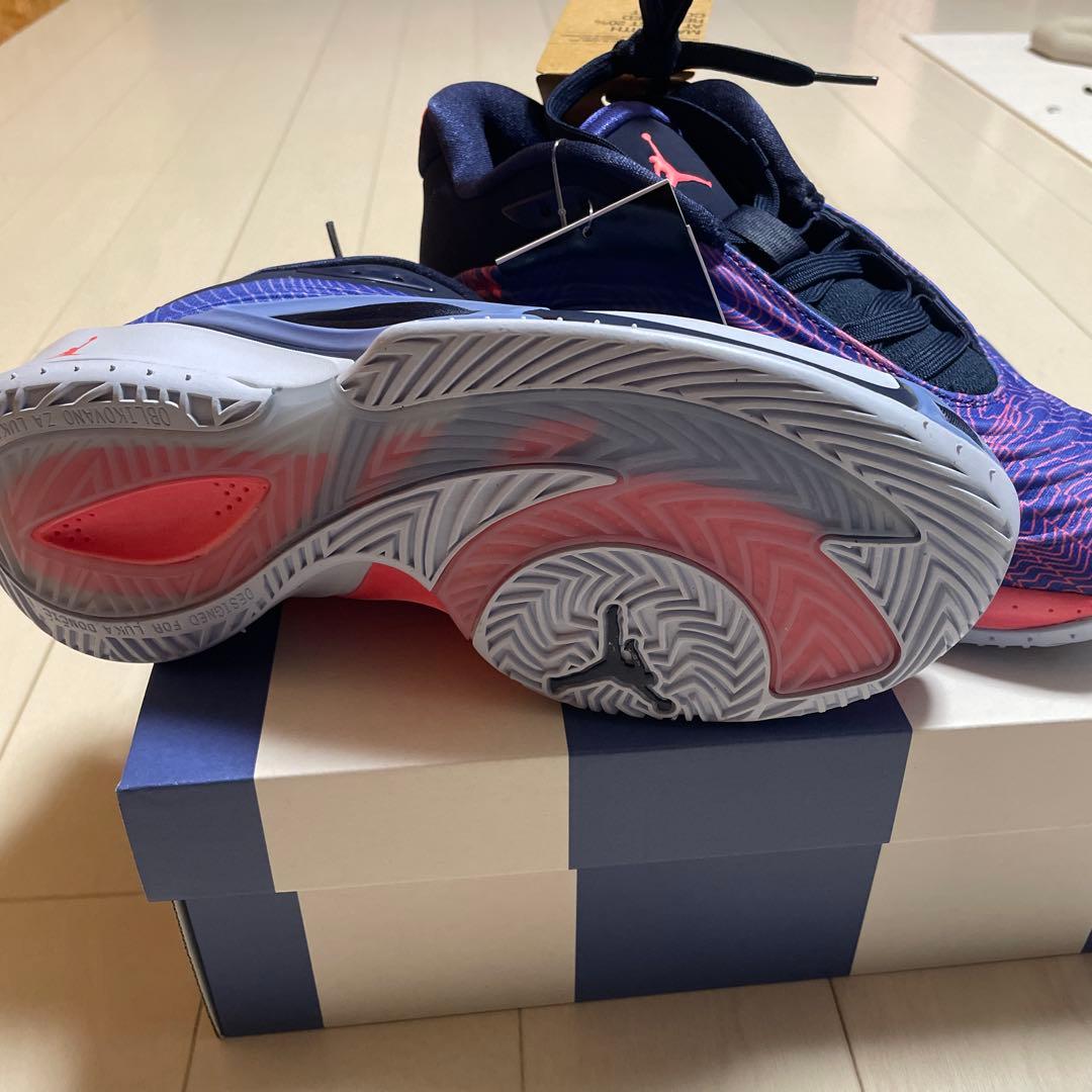 Jordan バスケットボールシューズ 紫/赤