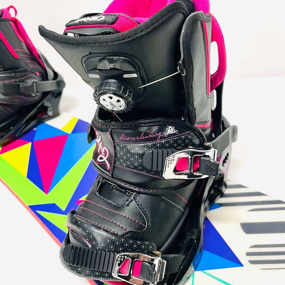レディース　K2 スノボ3点セット　スノーボード　女性用　ウーメンズ　ボアブーツ