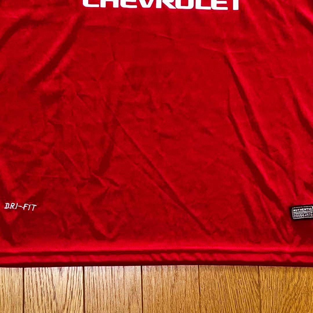 90s y2k NIKE マンチェスターユナイテッド サッカーシャツ TEE 赤