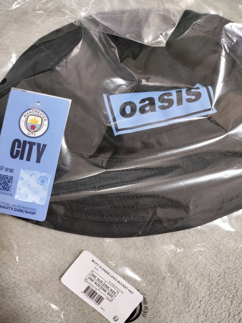 Manchester City オアシス バケットハット 黒　新品未使用