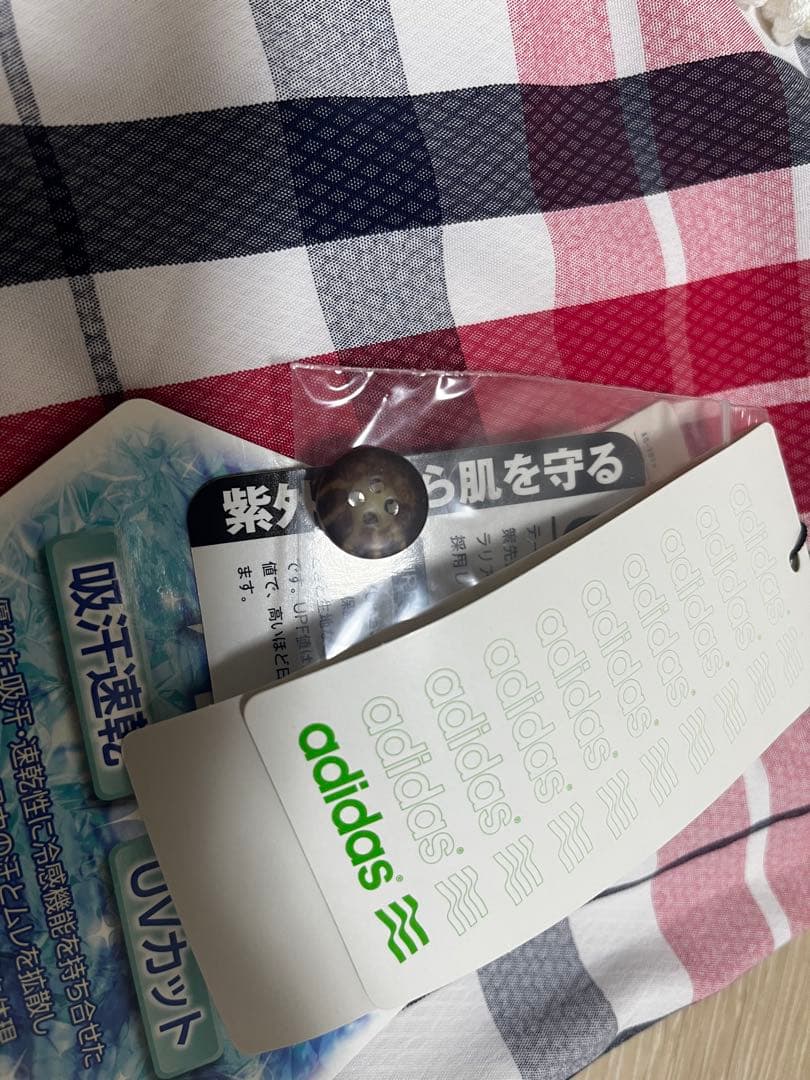 adidas ゴルフUVカット レディース チェックスカート M