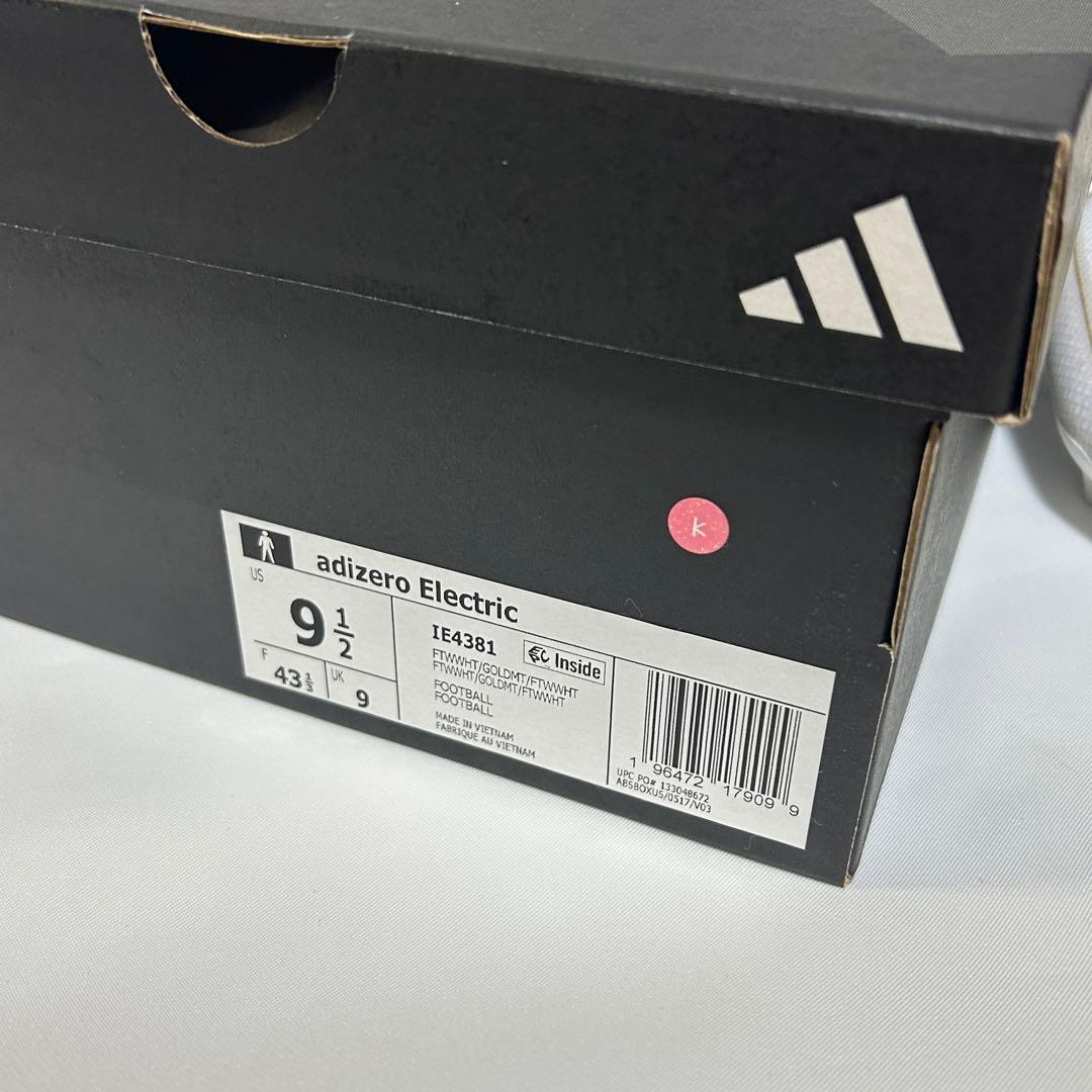 Adizero Electric Cleats WHT/GLD　27.5㎝　K