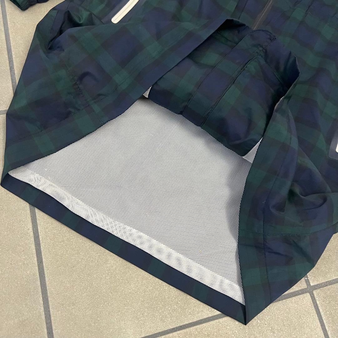 Callaway キャロウェイ レインコート　ワンピース　チェック柄　ゴルフ　緑