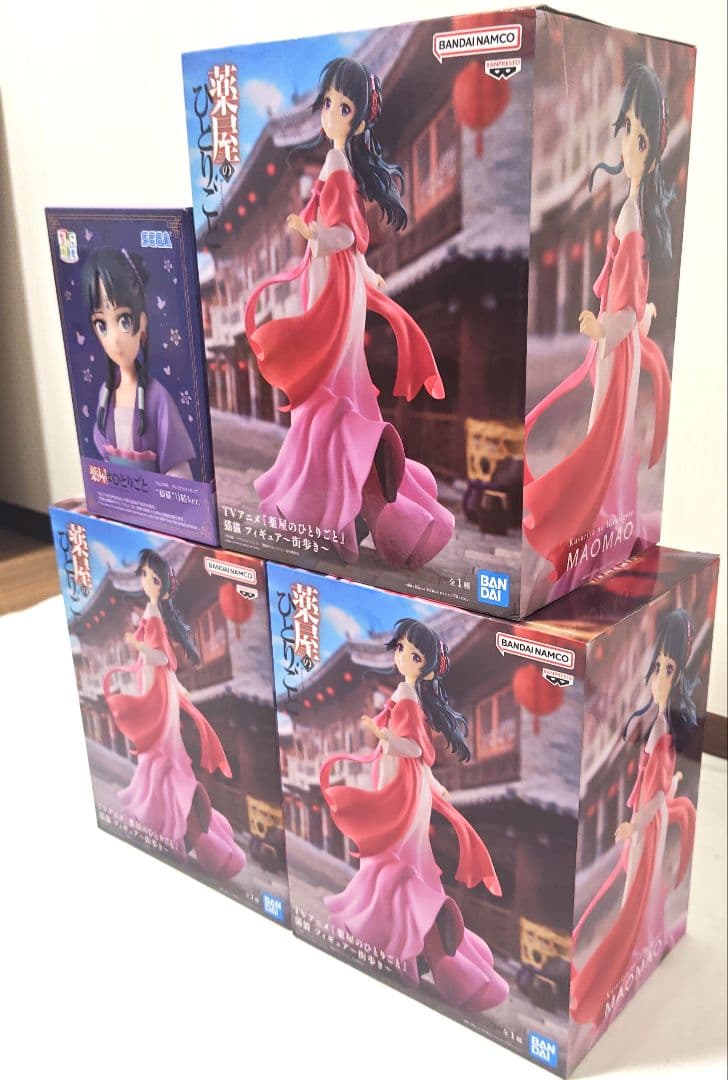 【新品】薬屋のひとりごと 猫猫 フィギュア 4体セット