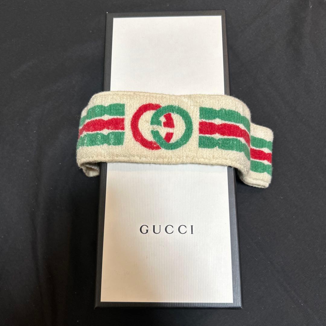グッチGUCCIヘアバンド&リストバンドセット【希少】