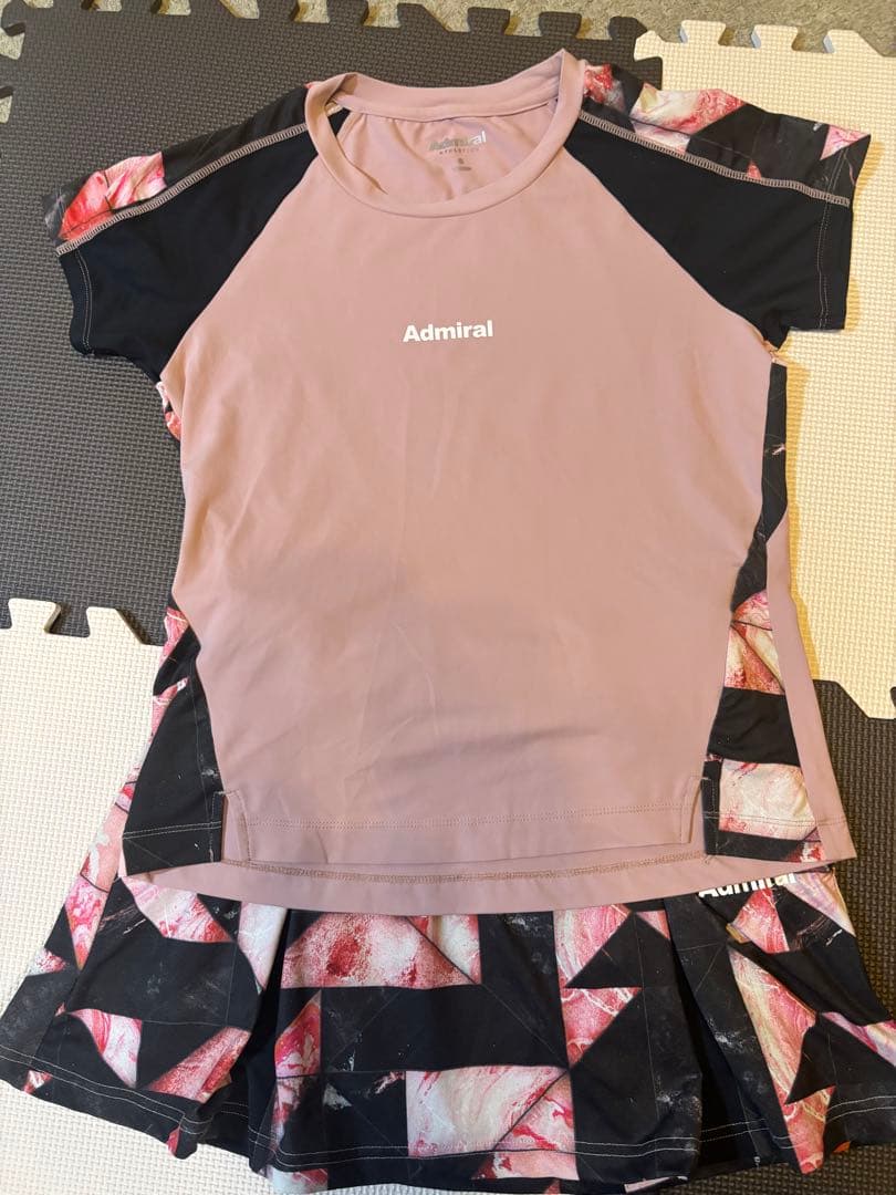 Admiral テニスウェアSサイズ ピンク/ブラック
