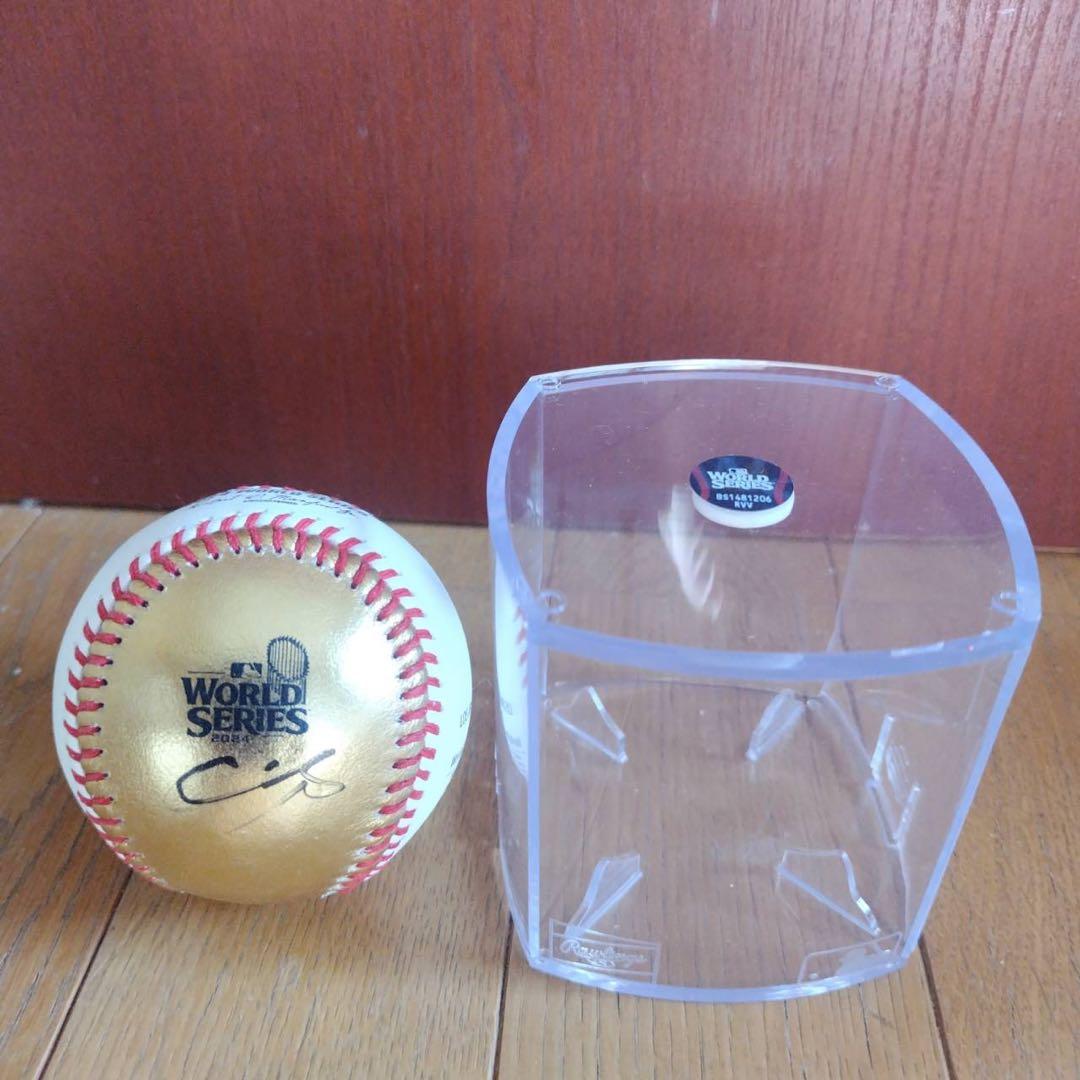大谷翔平 2024年 ワールドシリーズ制覇ロゴ入り 直筆サインボール