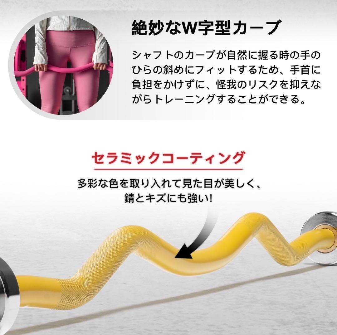 オリンピックWバー EZカールバー オリンピックバーベル 筋トレ シルバー
