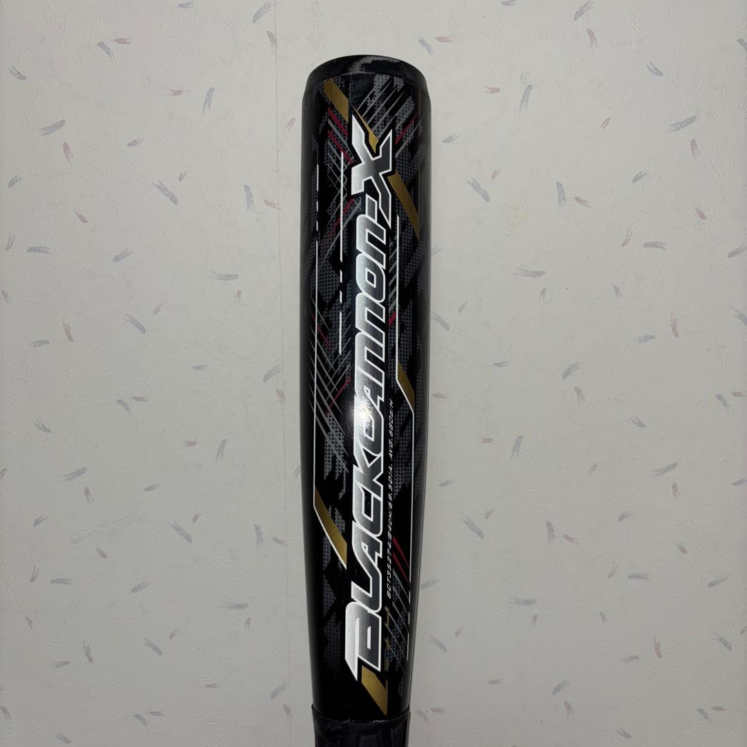 お得品　ブラックキャノンX 軟式複合バット84cm グリップリップ・ケース付