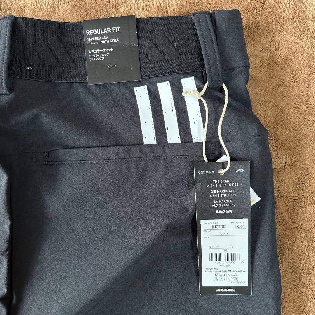 adidas ブラック ゴルフパンツ レギュラーフィット 新品未使用