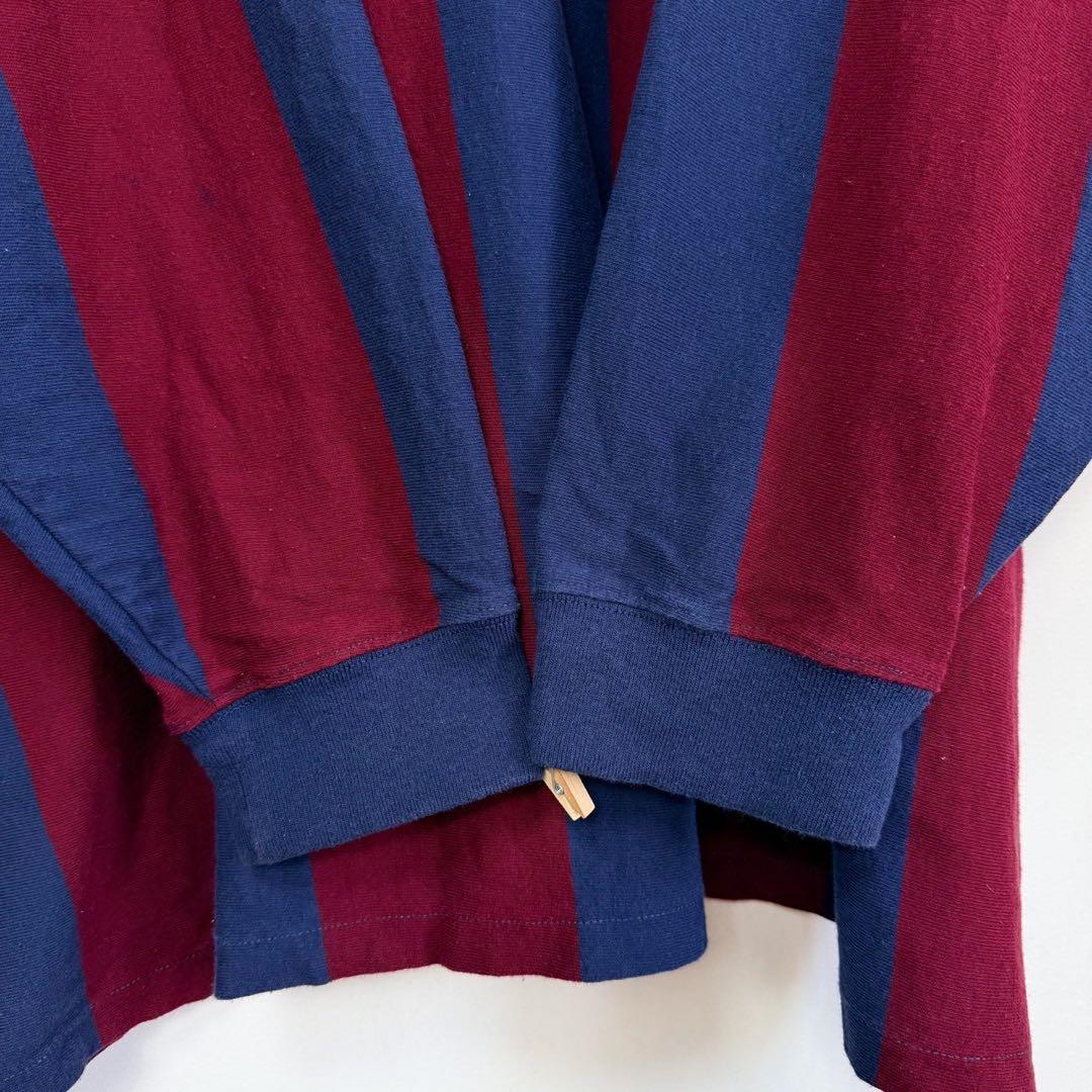 POLO RalphLauren 太ストライプ ラガーシャツ 大きいサイズS41