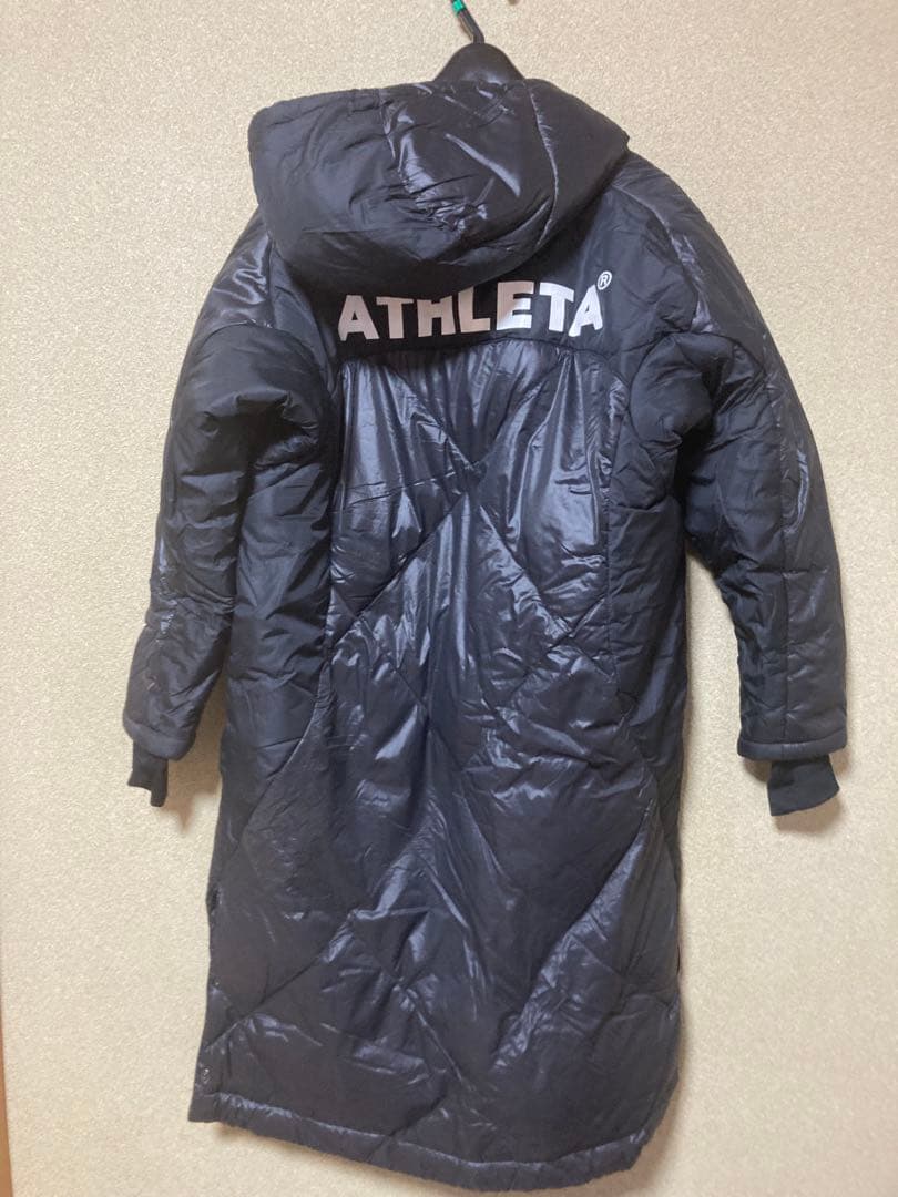 ATHLETA ブラック ベンチコート　150