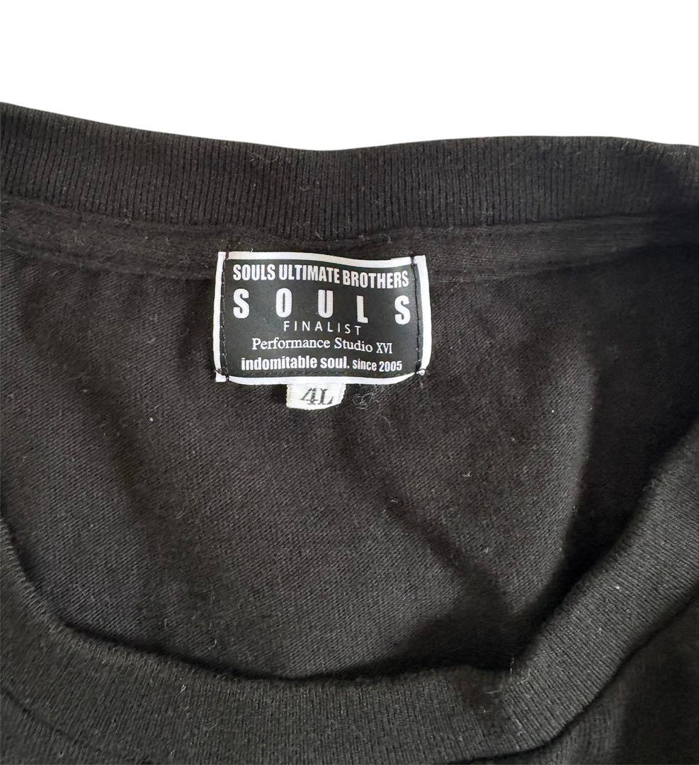 SOULS ソウルズ ロンT 長袖Tシャツ 黒 4L ロングTシャツ