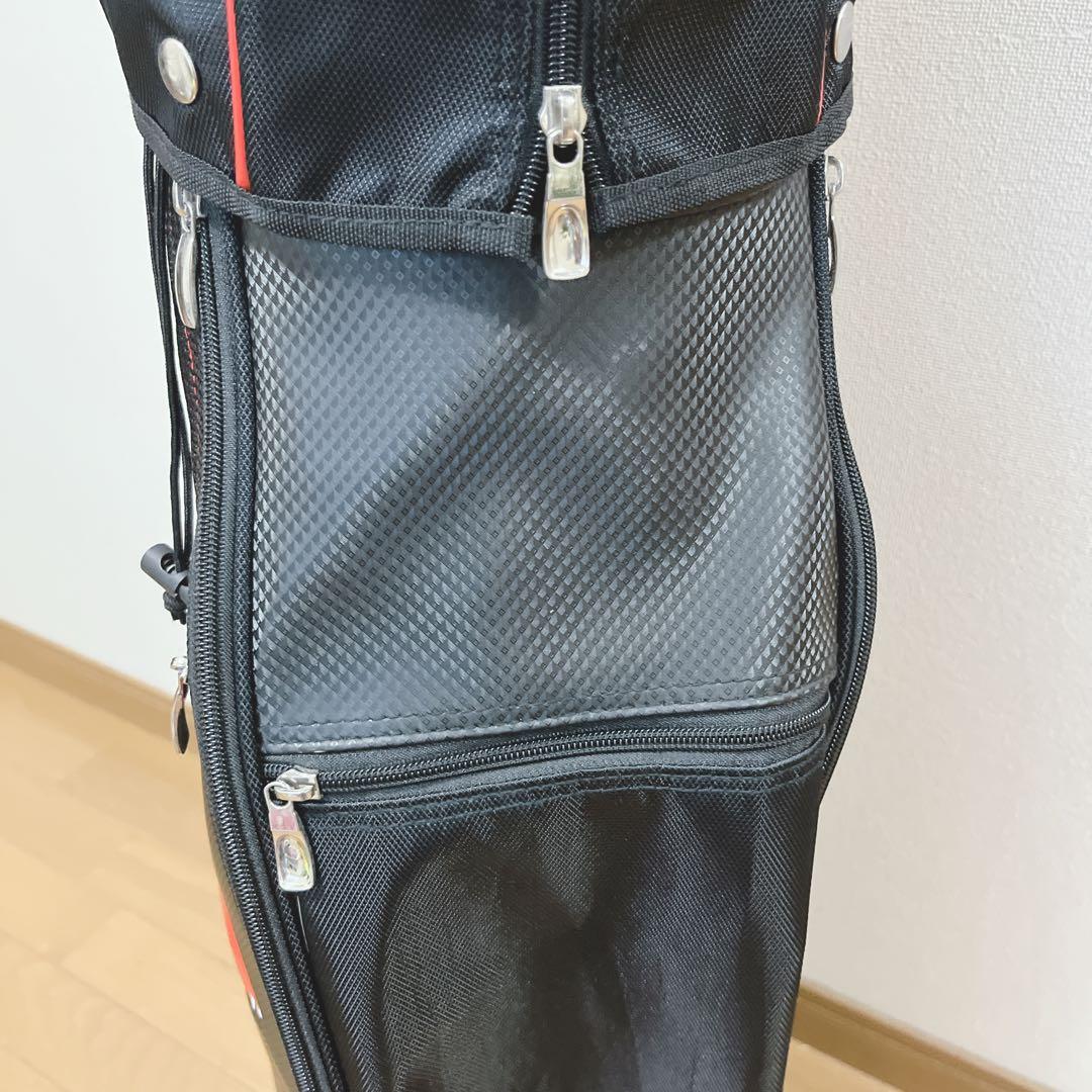K314 美品 Kiss mark キャディバッグ ブラック