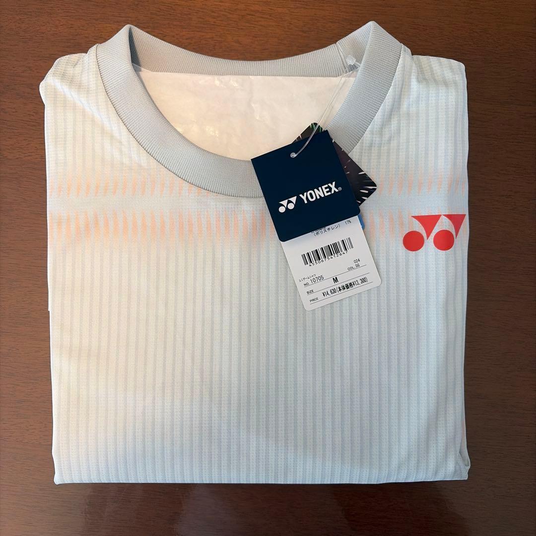YONEX テニス Tシャツ ホワイト ストライプ