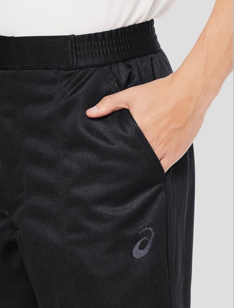 ASICS ブラックジャージパンツ Lサイズ