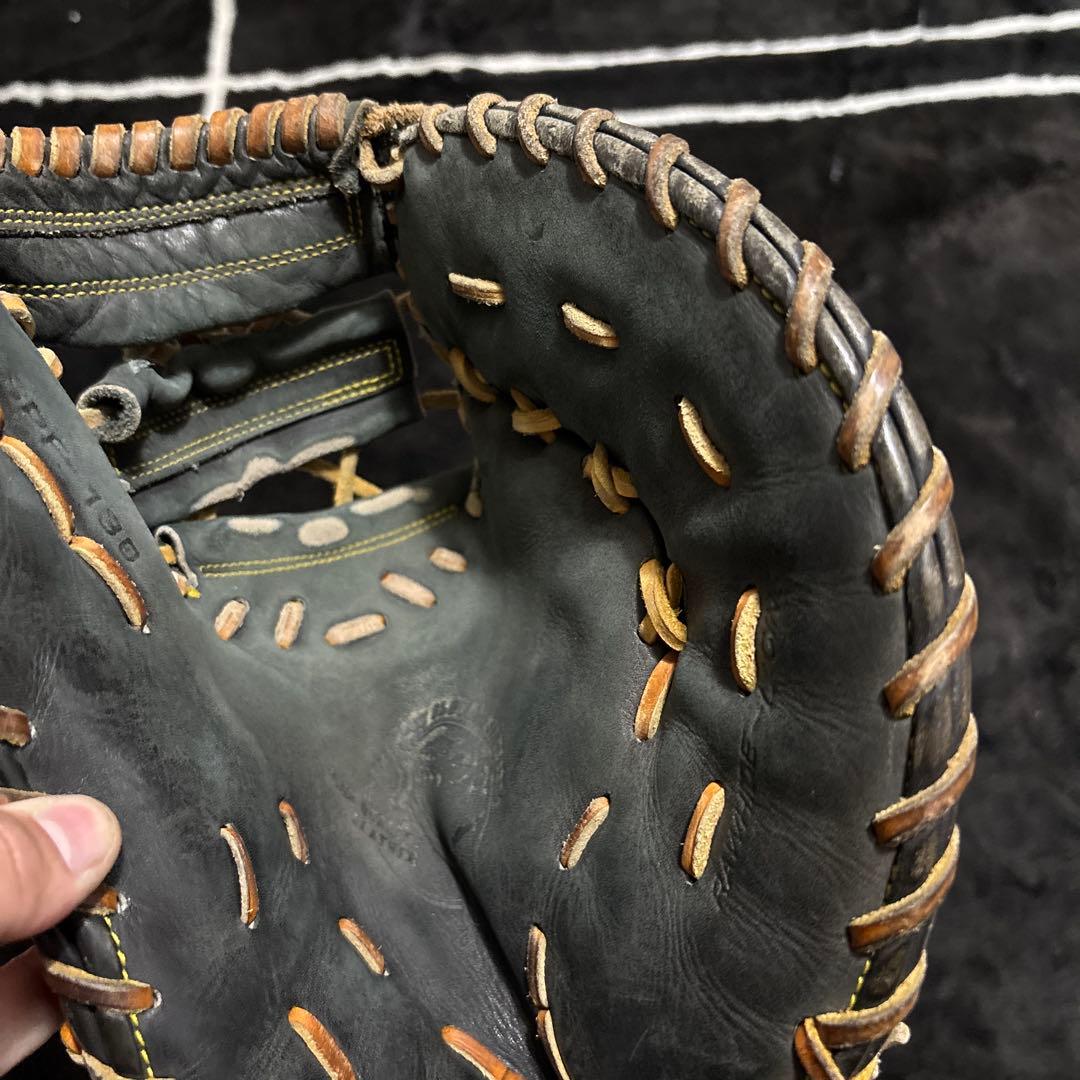 硬式野球グローブ レザー製 黒