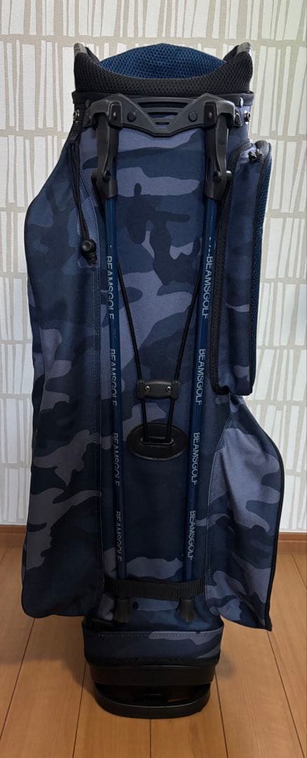 BEAMS GOLF ビームスゴルフ ブルーグレーカモ キャディバック 美品