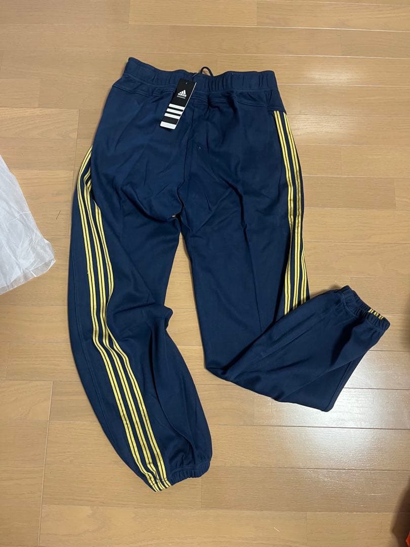 新品　アディダス プロフェッショナル　ジャージ上下セット　ネイビー／ゴールド　L