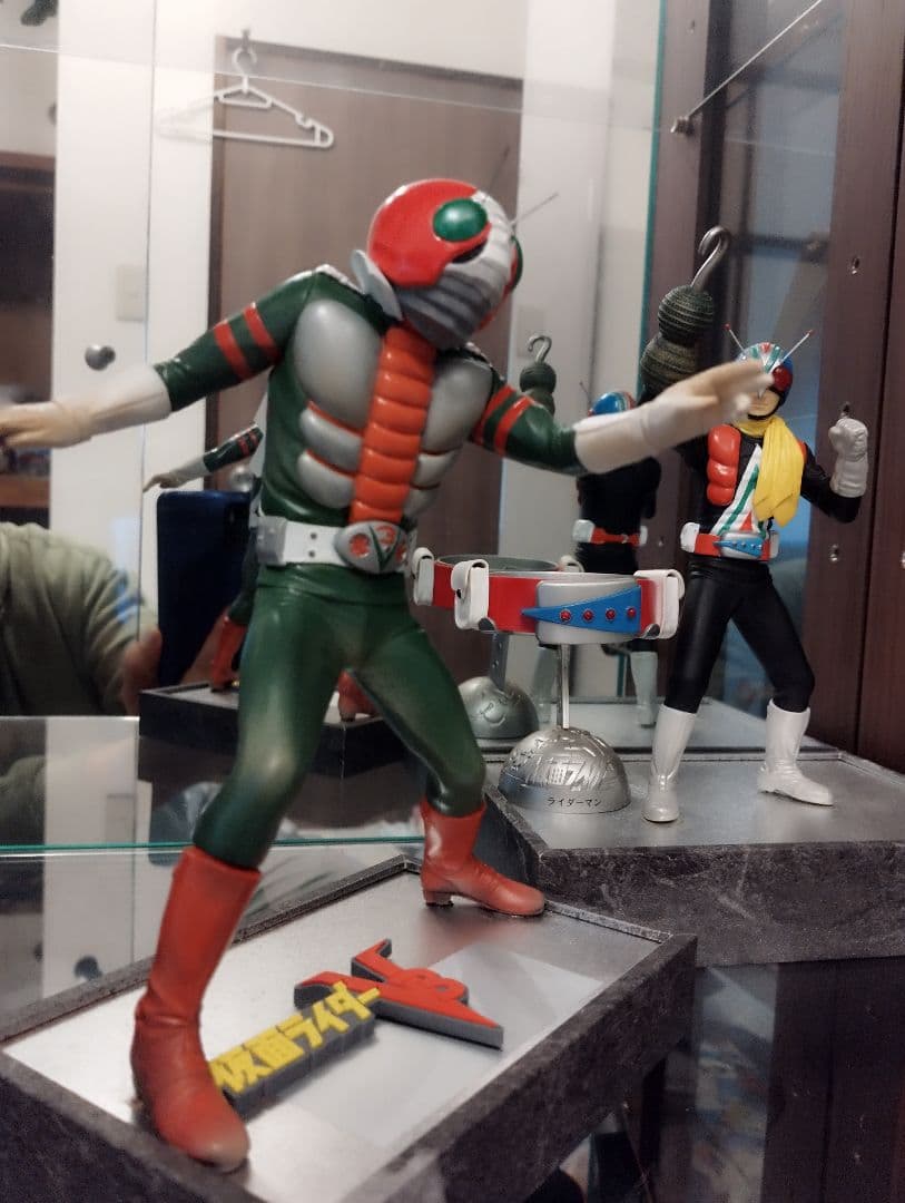 仮面ライダーV３ ガレージキット ライダーマン ソフビ魂 フィギュア セット
