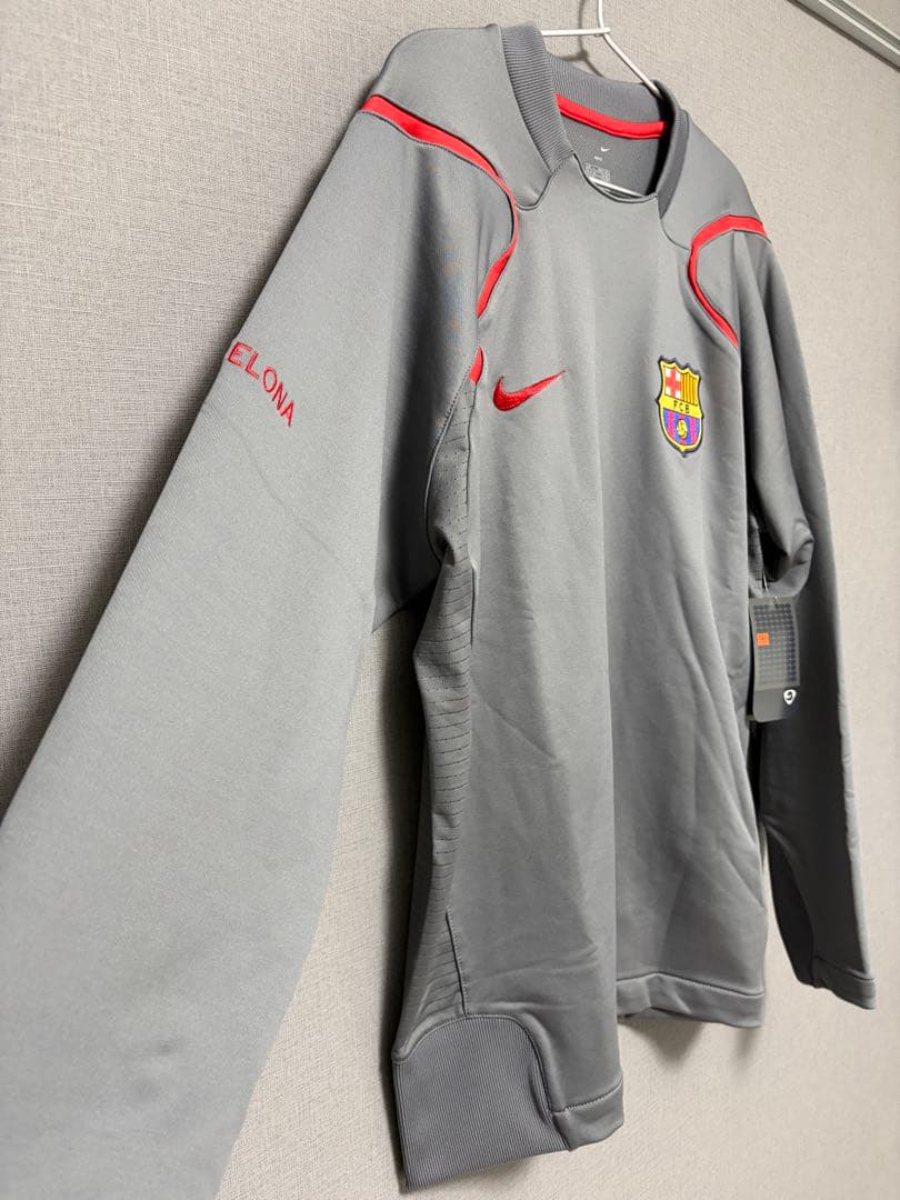 【タグ付き】FCバルセロナ Nike 長袖ウェア グレー L