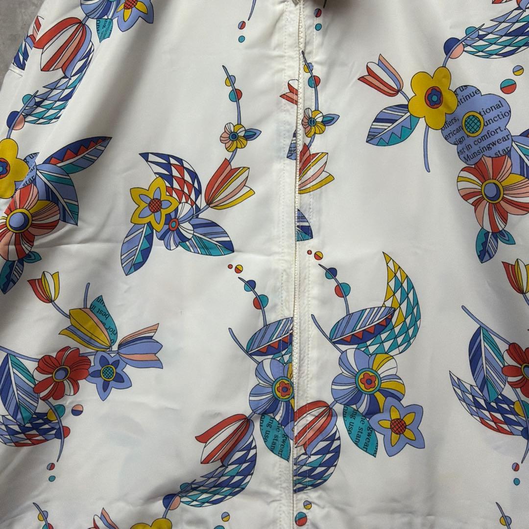 希少　Munsingwear マンシングウエア　ナイロンジャケット　花柄　レア！
