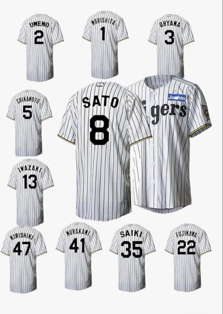 阪神タイガース レプリカユニフォーム SATO 8
