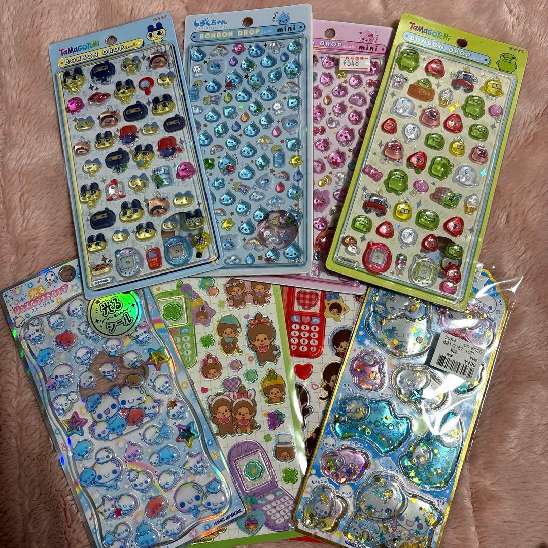 正規品　ボンボンドロップシール　たまごっち　しすぐちゃん　平成はっぴーフォン